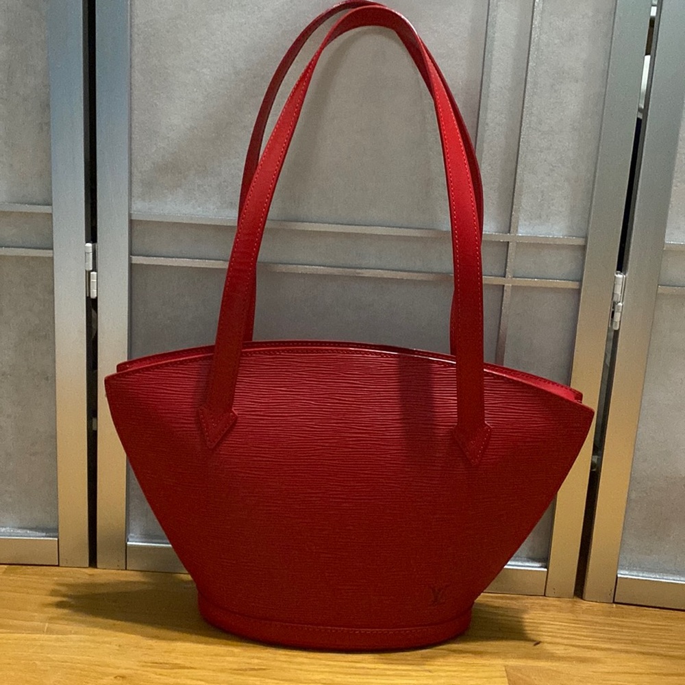 Louis Vuitton vintage Saint Jacques Red Epi Leather tote